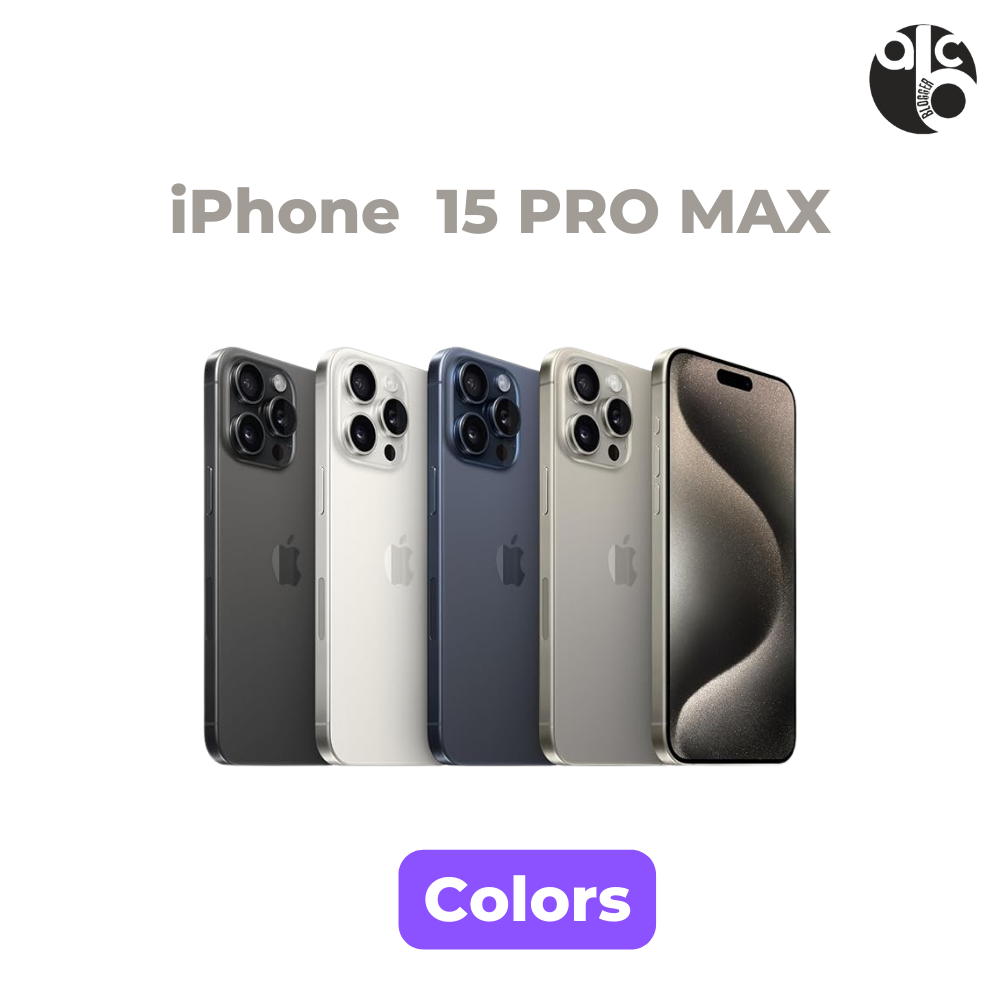 iPhone 15 PRO MAX colors